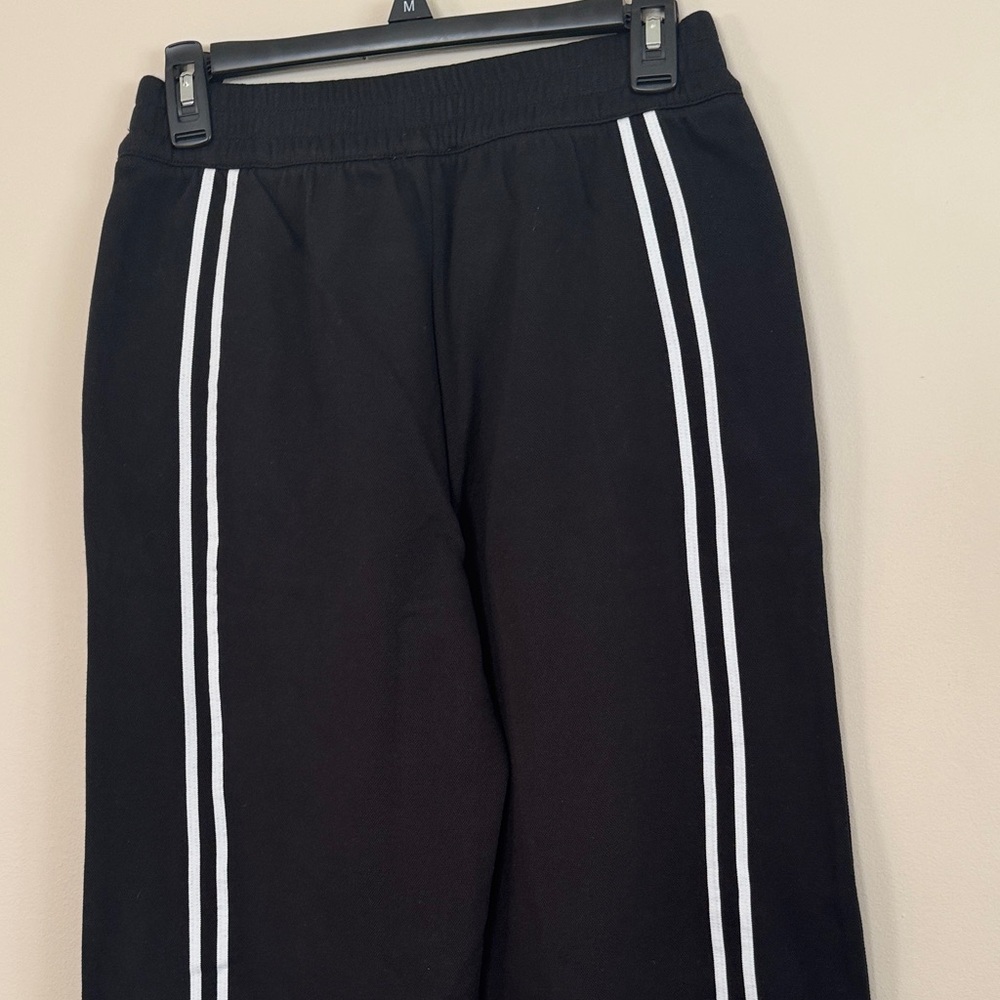 Talbots Casual Black Pants with White Stripes NWT - Picture 5 of 9